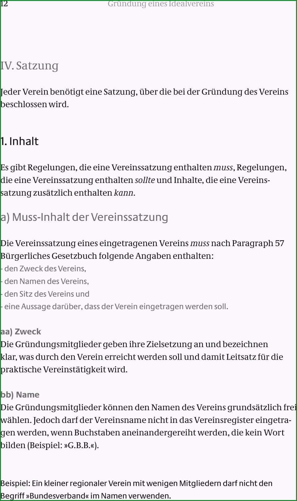 muster vereinssatzung