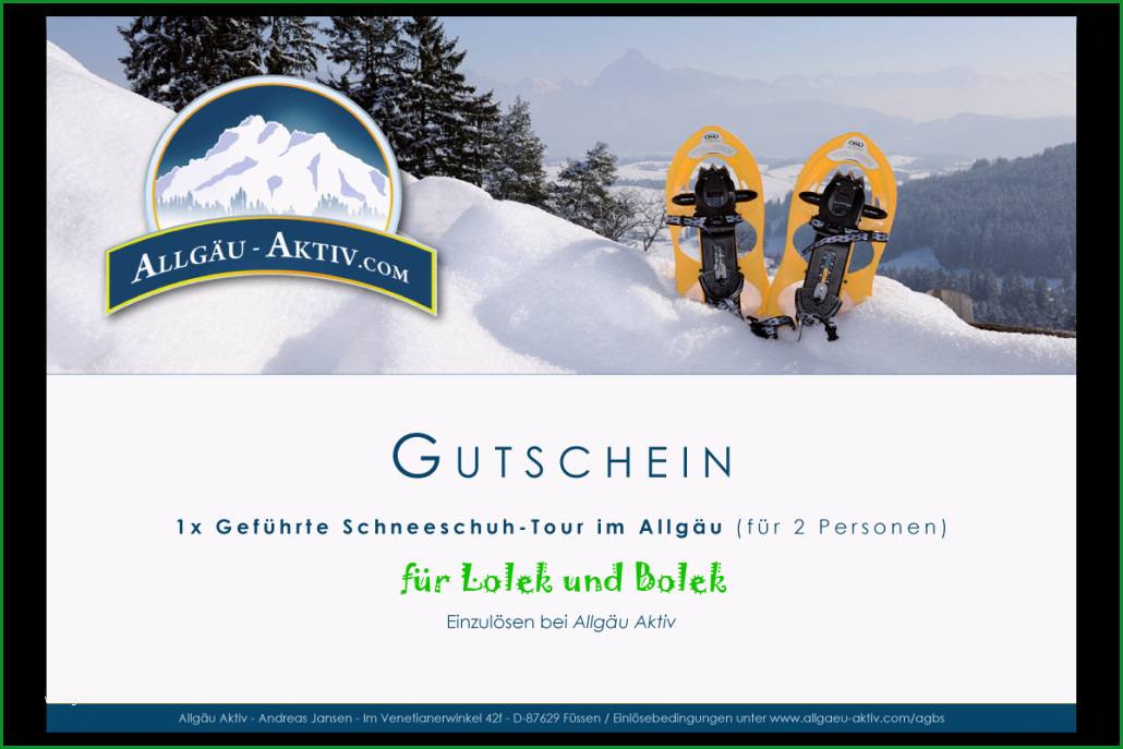 gutschein gefuehrte schneeschuhwanderung