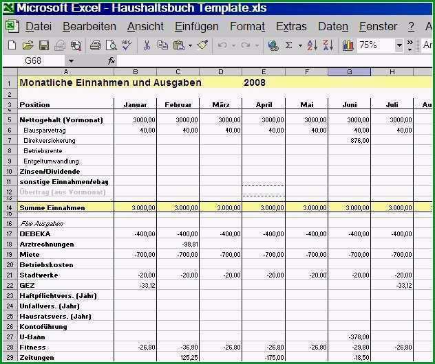 haushaltsbuch excel vorlage best of spartipp haushaltsbuch haushaltsbuch