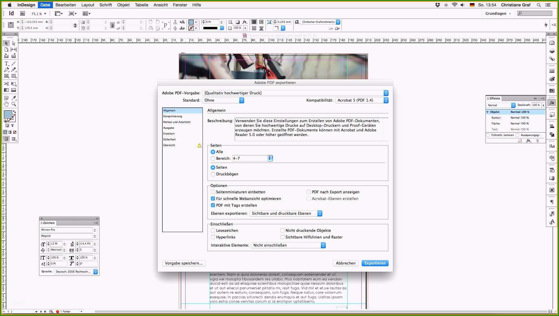 indesign vorlage broschure kostenlos