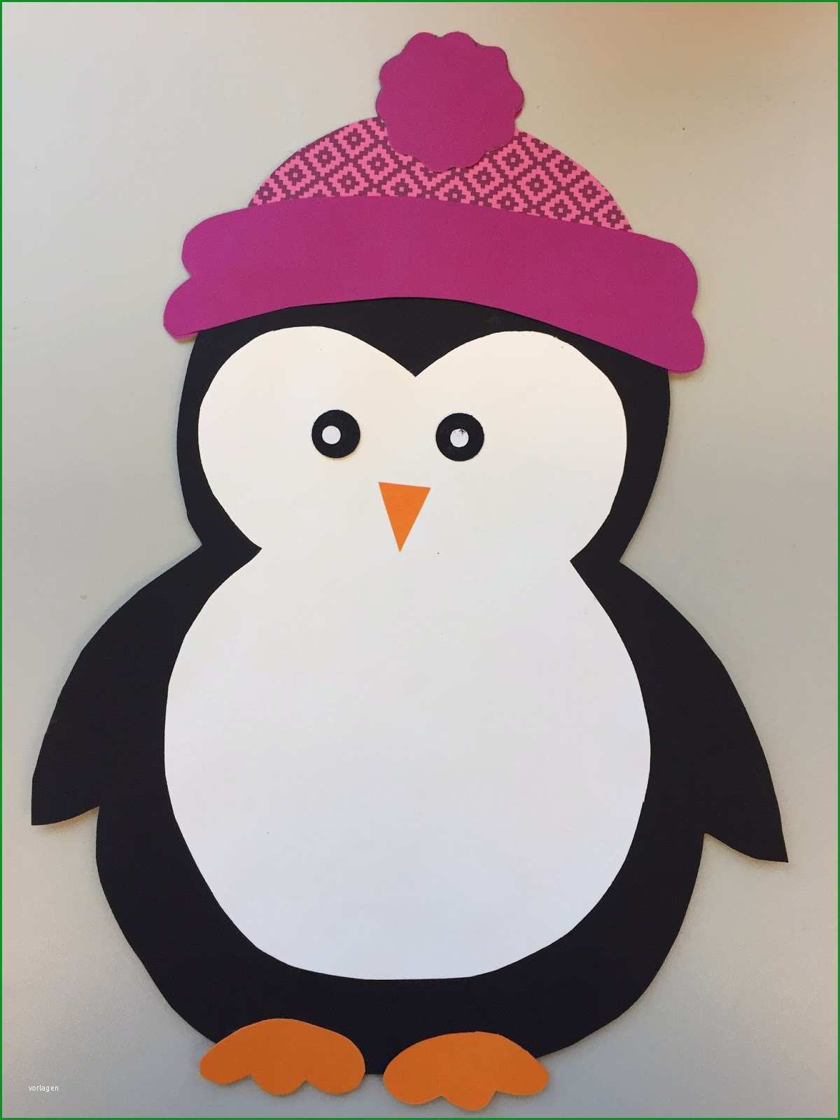 fensterdeko pinguin freebie