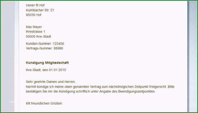 kundigung vertrag vorlage gut kundigung vertrag vorlage