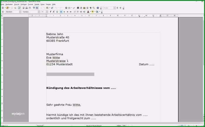 kundigung vorlage arbeitnehmer kostenlos genial super kundigung arbeitsvertrag muster arbeitnehmer kq85