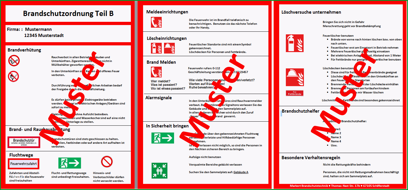 brandschutzordnung teil a schild din 538 557 558