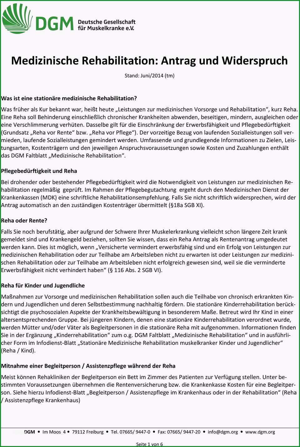 Medizinische rehabilitation antrag und widerspruch