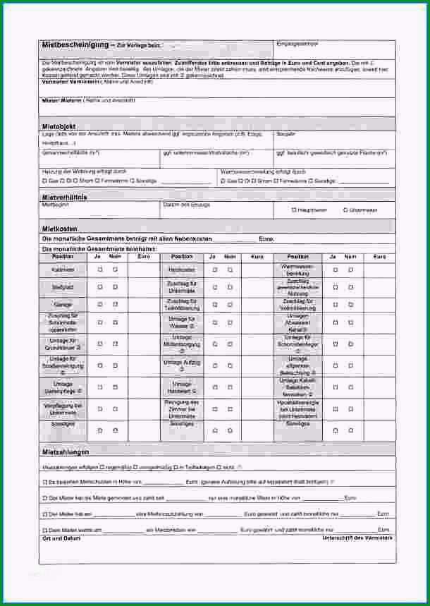 mietbescheinigung zur vorlage bei der wohngeldbehorde erstaunlich arbeitsamt formulare