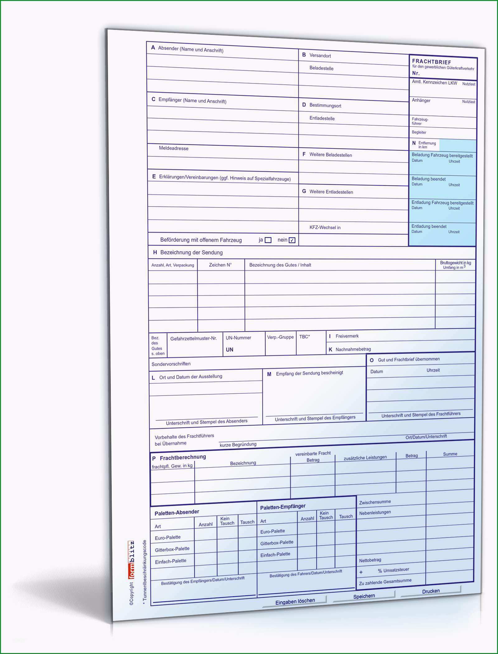 frachtbrief national