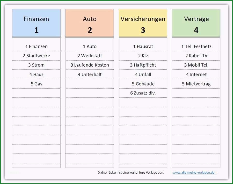 leitz ordnerrucken vorlage word kostenlos