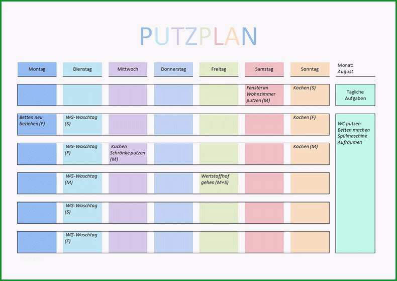 stundenplan vorlage grundschule
