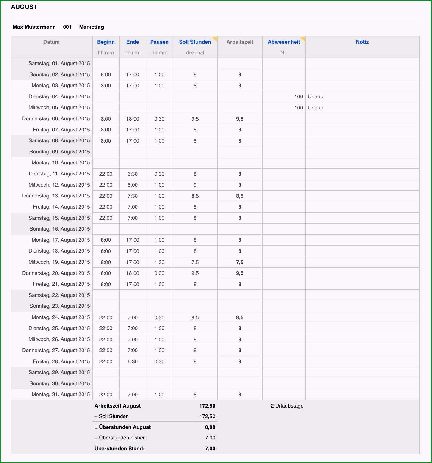 arbeitszeit zeiterfassung 2015