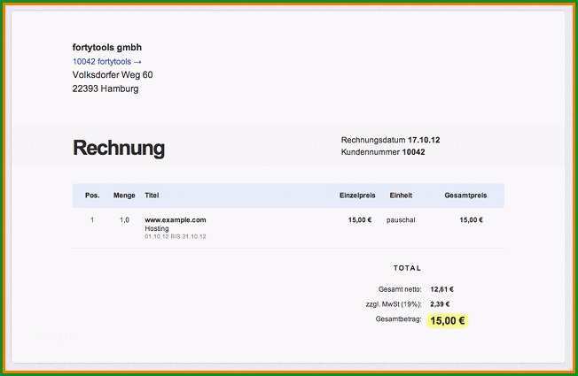rechnung kleingewerbe vorlage angenehm 6 einfache rechnung schreiben