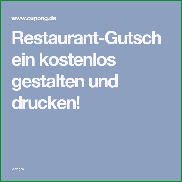 Einzahl Gutschein Restaurant Vorlage Nur Für Sie 3