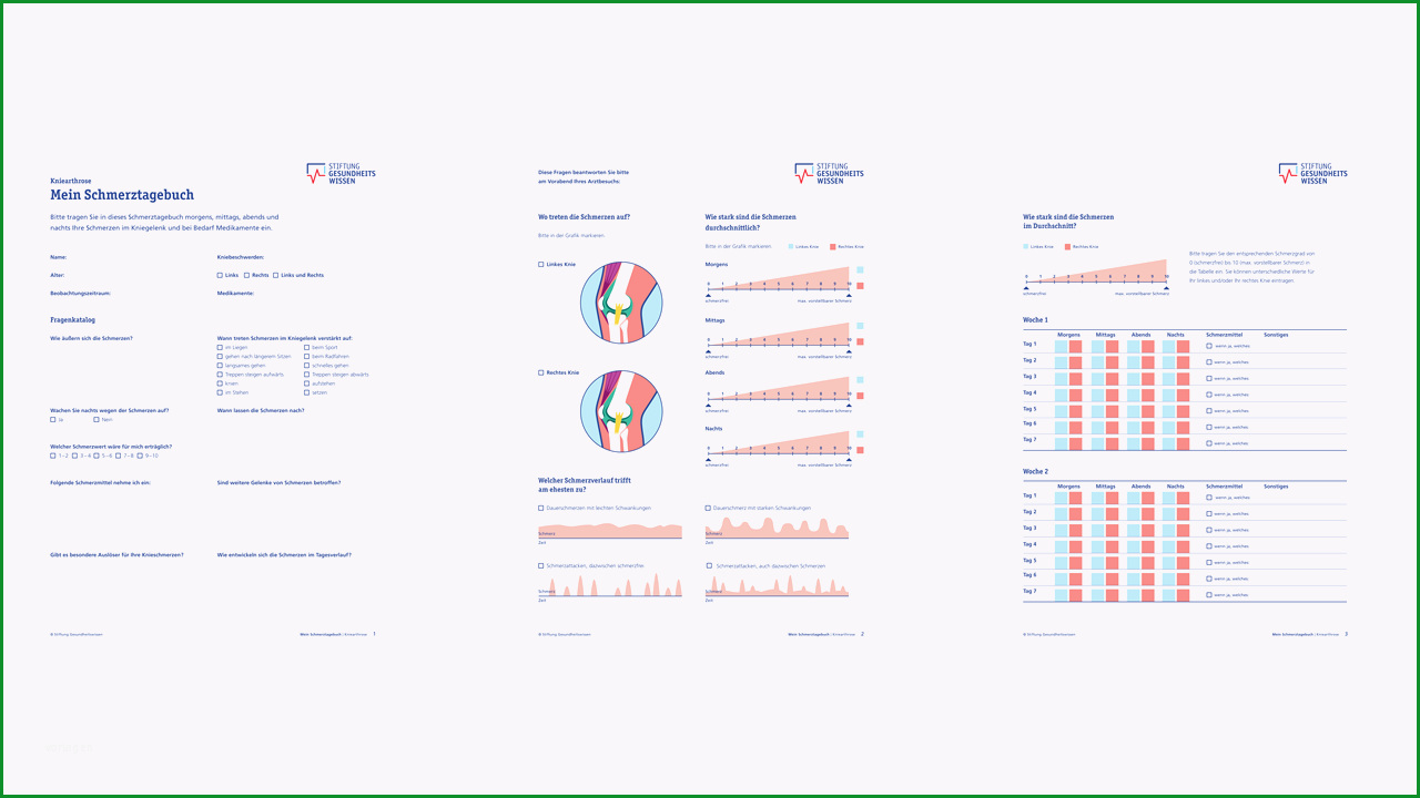 schmerztagebuch zum ausdrucken