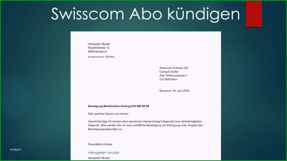 swiss kuendigen gratis vorlage im word format