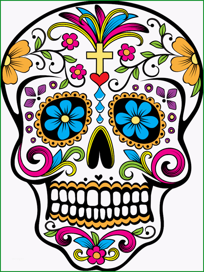 tattoo totenkopf mexikanisch vorlage