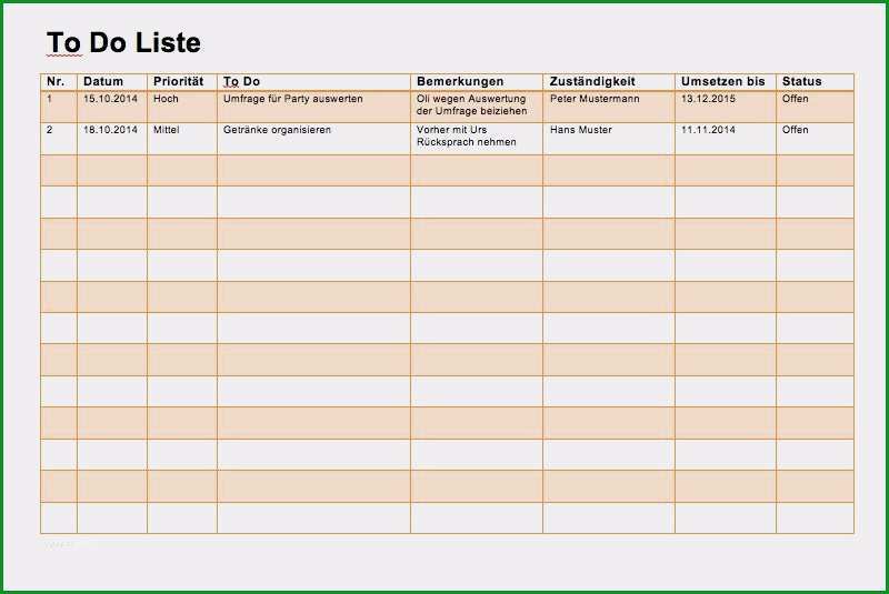 vorlage aufgabenliste schon to do liste vorlage word und excel