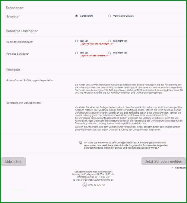 Phänomenal [vorlage Schadensmeldung] 100 Images Musterbrief