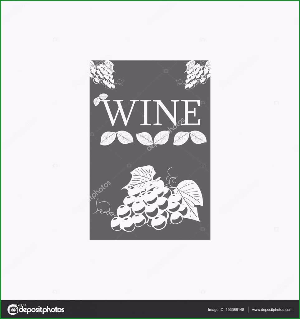 stock illustration wine label template for logo