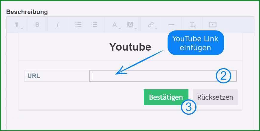 youtube video beschreibung vorlage