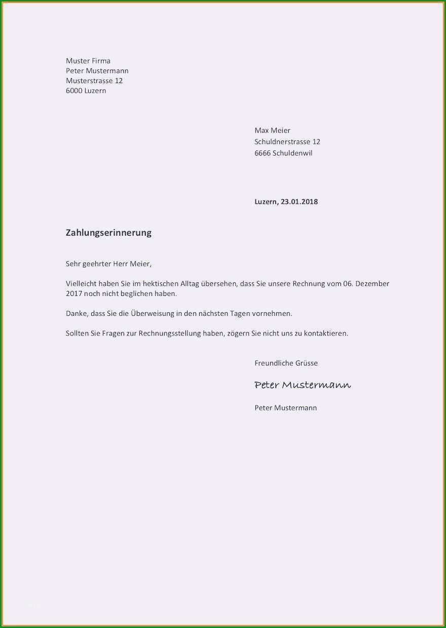 13 1 zahlungserinnerung vorlage