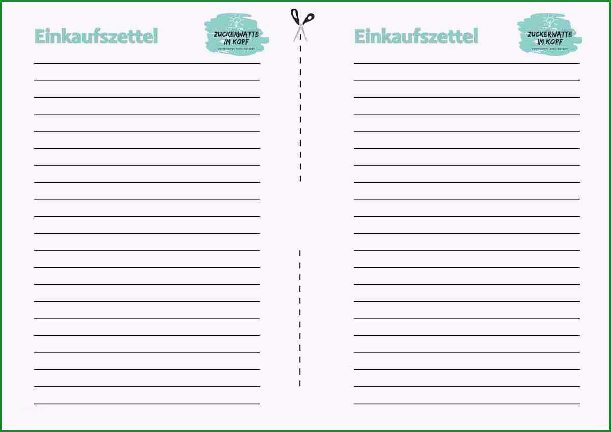 13 einkaufszettel vorlage