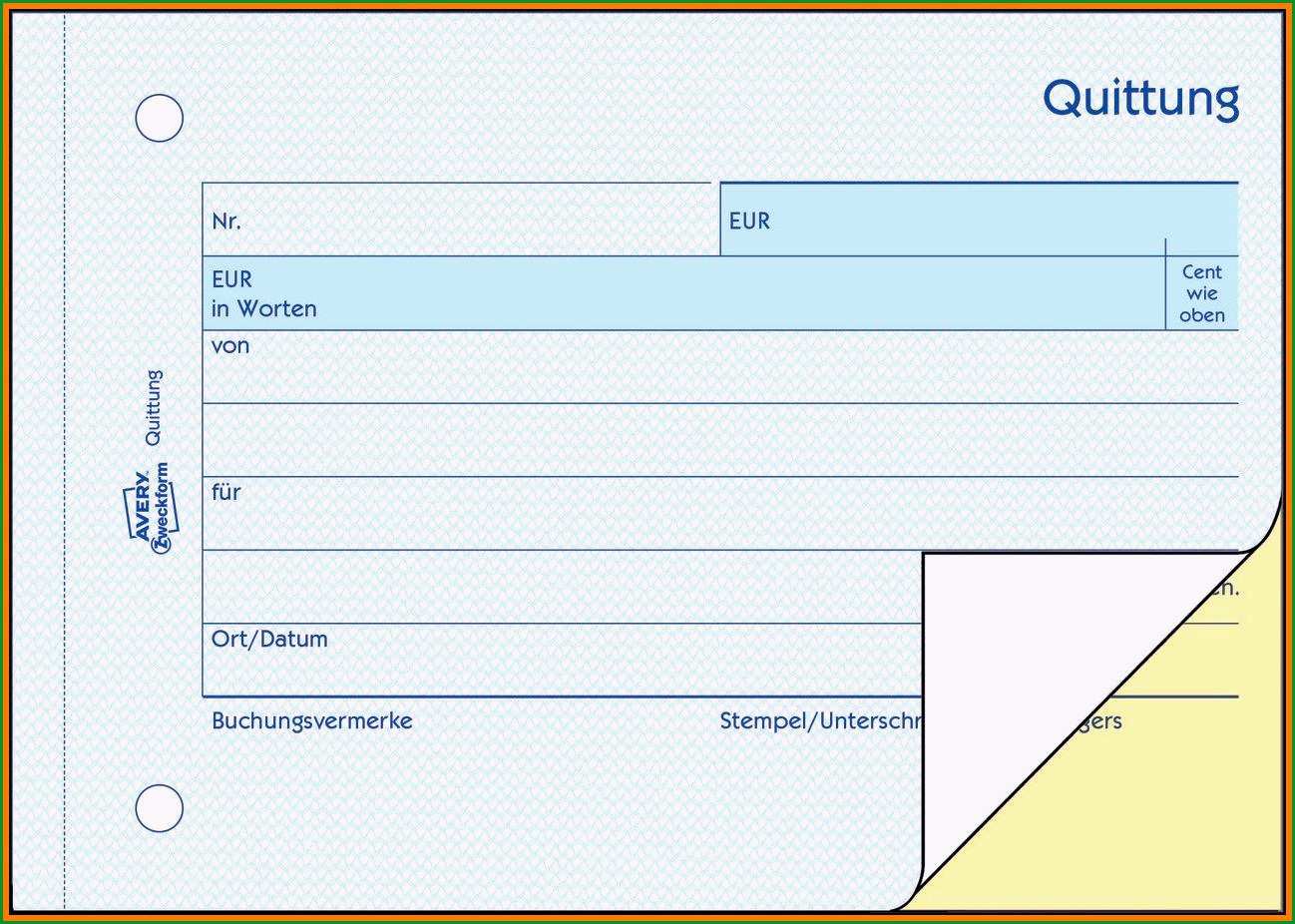 13 quittungsblock vorlage