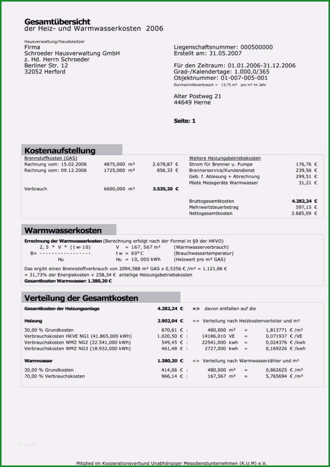 15 heizkostenabrechnung muster