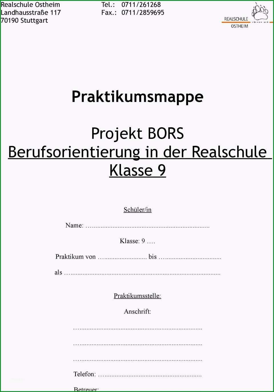 15 praktikumsbericht deckblatt kindergarten