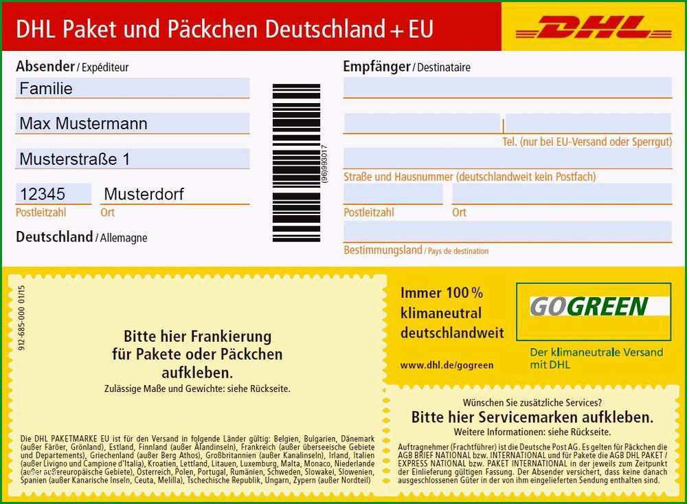 Atemberaubend Paketschein Vorlage Im Jahr 2019 1