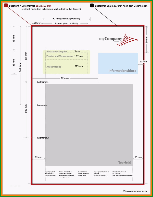 8 brief mit fenster vorlage