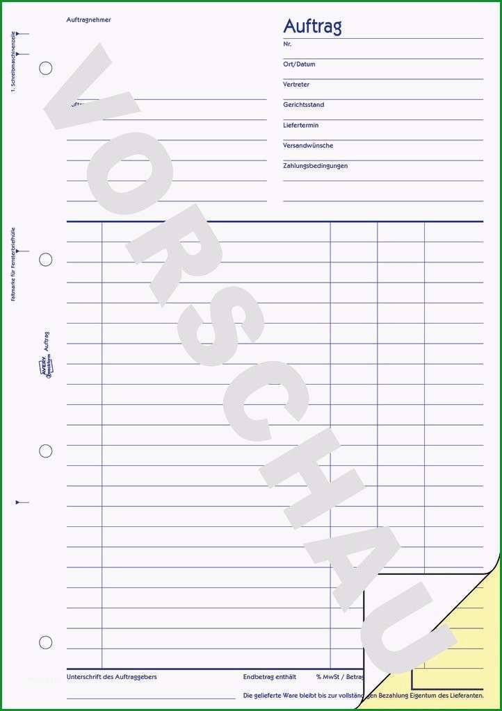 auftrag avery zweckform
