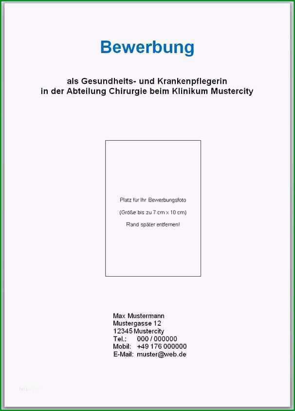 bewerbung deckblatt vorlage pdf grosartig bewerbung muster and vorlagen bewerbungsprofi net