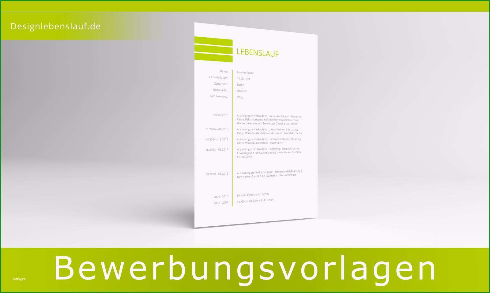 bewerbung design