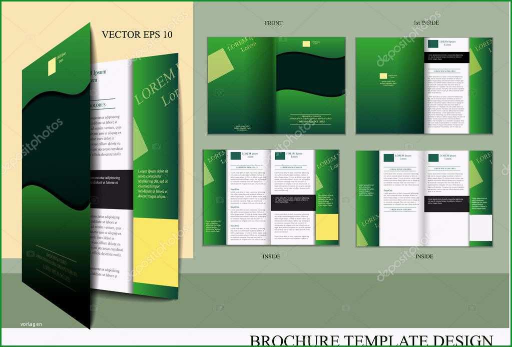 stock illustration brochure design template