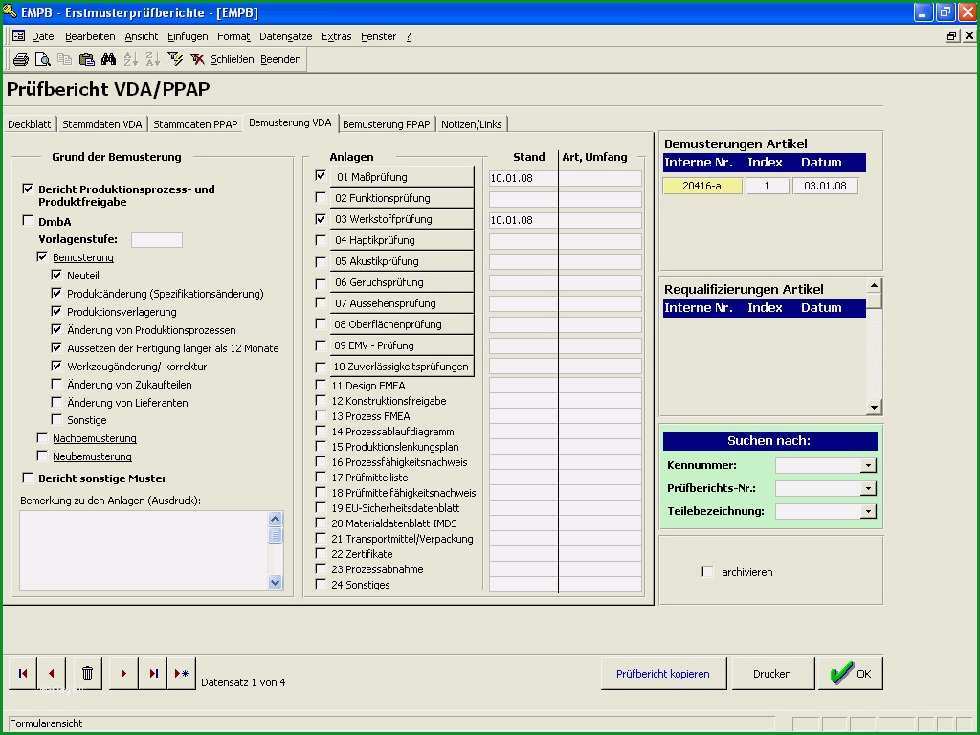 Schockieren Erstmusterprüfbericht Vda Vorlage Excel Wunderbar