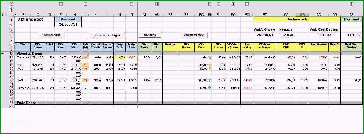 excel aktiendepot jimdo aktien mit excel verwalten