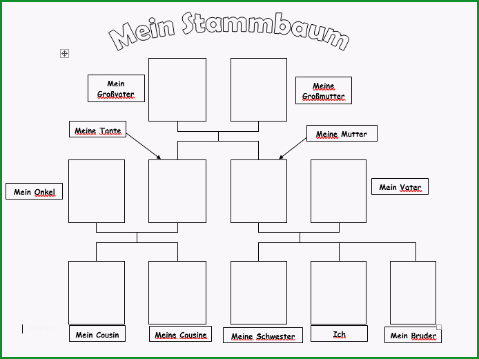 family tree template