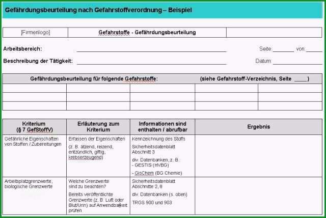 gefahrdungsbeurteilung brandschutz vorlage regelmasigbemerkenswert gefahrdungsbeurteilung geruste und fahrbare arbeitsbuhnen