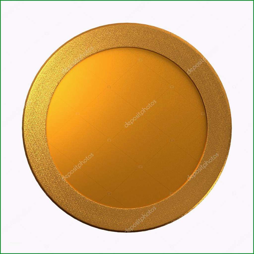 stock photo gold coin medal template