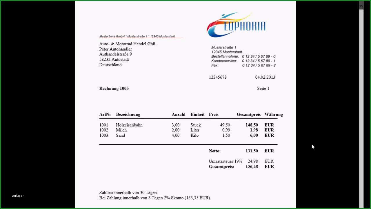 kostenrechnung excel vorlage