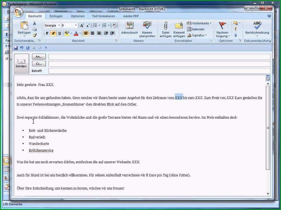 outlook abwesenheitsnotiz 2007 e mail vorlage erstellen outlook 2007