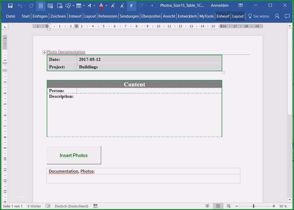 projektdokumentation vorlage word