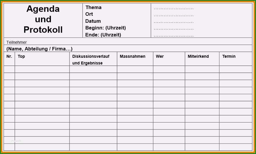 protokoll vorlage word erstaunlich vorlage protokoll meeting beispiel png analysis