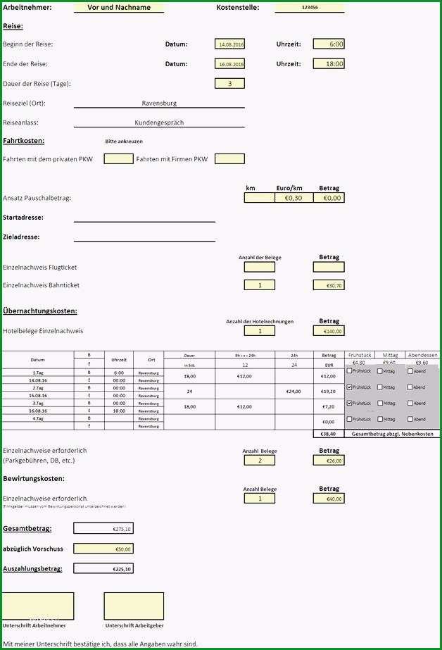 reisekostenabrechnung formular excel kostenlos 2017 reisekostenabrechnung formular excel kostenlos beispiel kostenlose