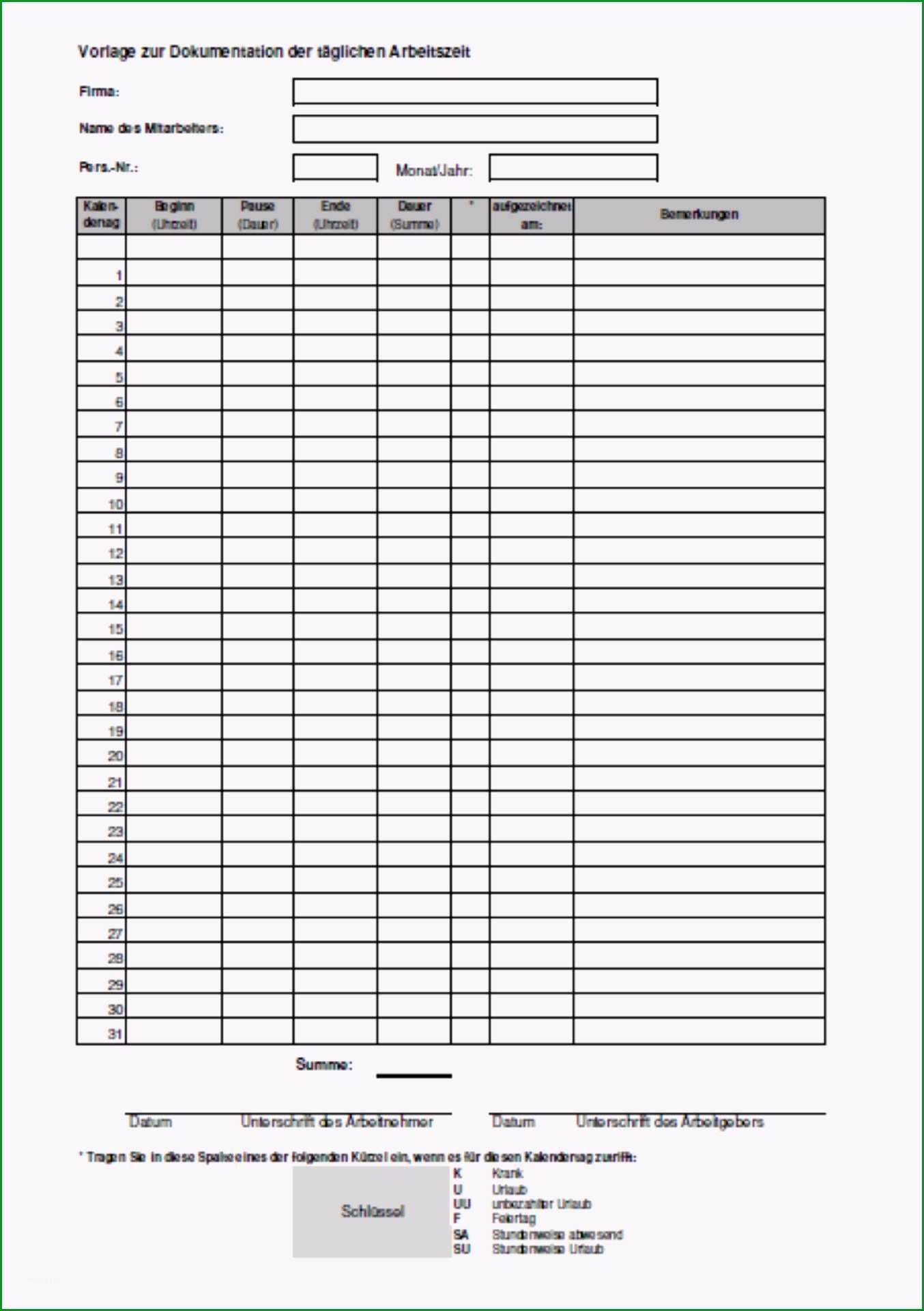 stundenzettel datev excel