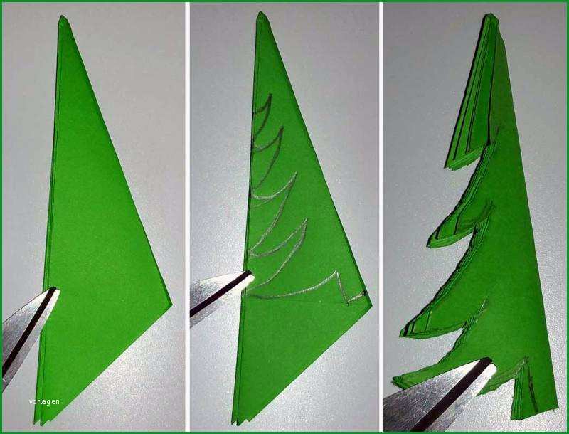 tannenbaum basteln papier vorlage