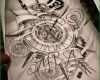 Schockieren Tattoo Vorlagen Uhr Schreiben Black and Gray Realism Clock