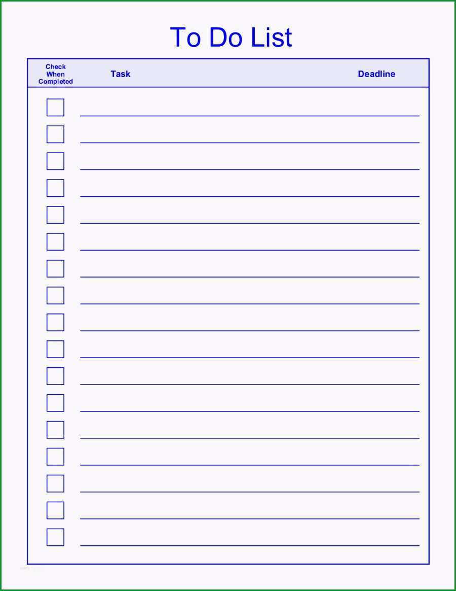 to do liste vorlage word neu things to do list template pdf