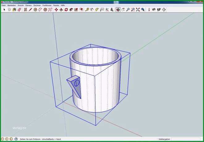 Vorlage fuer den 3D Druck erstellen 3D Druck
