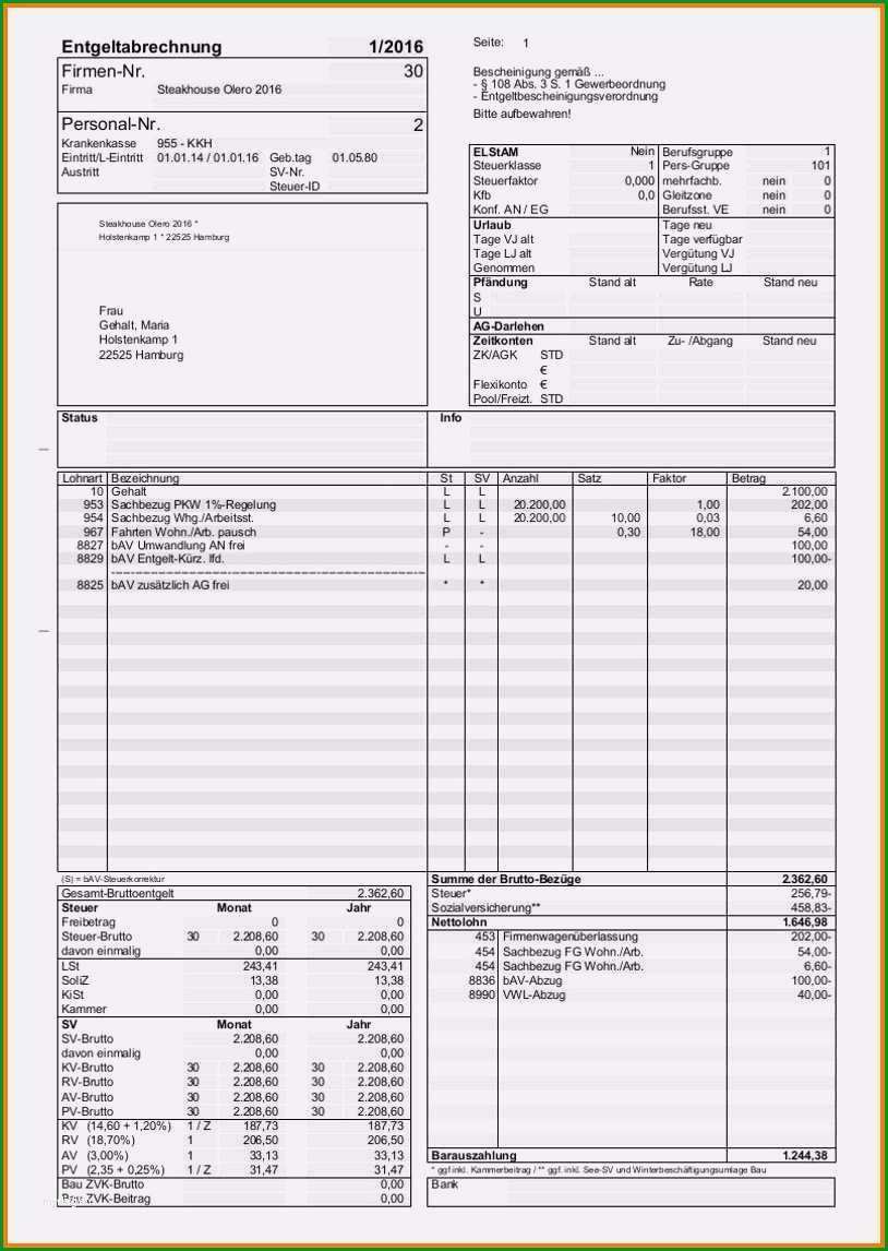 15 gehaltsabrechnung vorlage excel